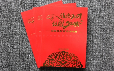 中国人寿年会样本画册印刷、领跑2021致胜2022