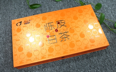 陈皮白茶逆向UV印刷包装盒生产