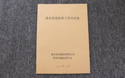 排水管道巡查表黑白印刷