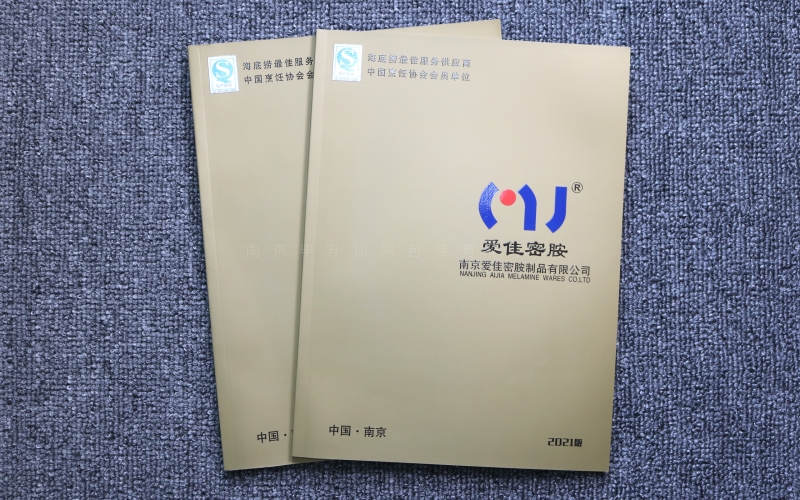 爱佳密胺专色金产品宣传册印刷