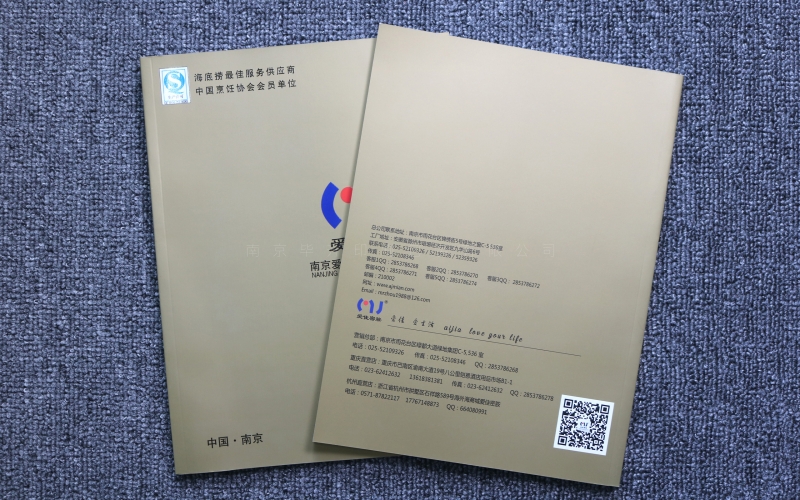 爱佳密胺专色金产品宣传册印刷